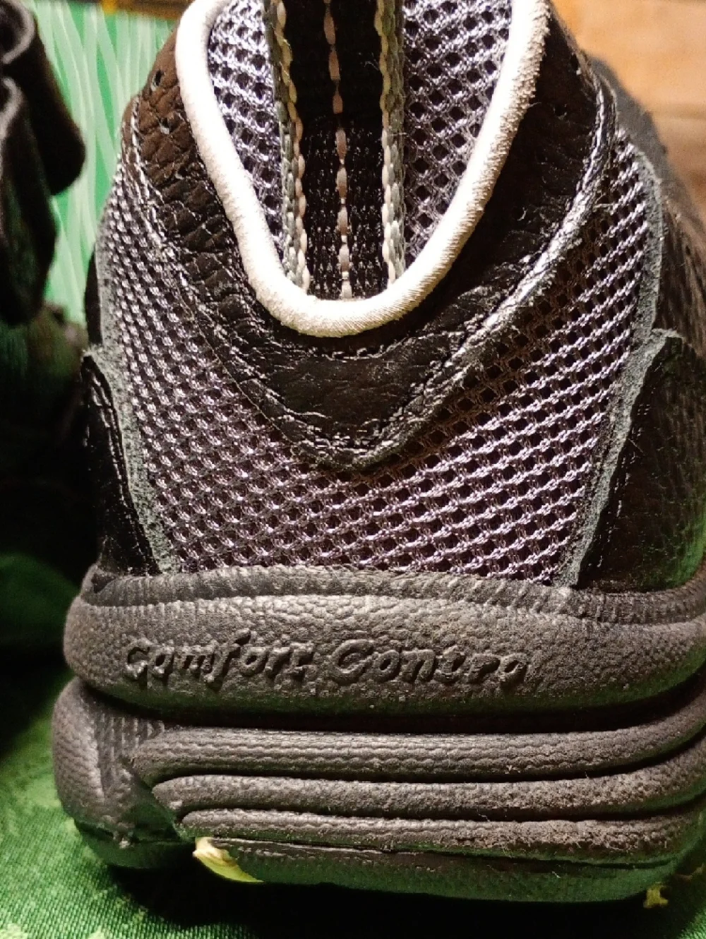 Men's Dr Comfort Diabetic Black Athletic Sneakers w/ Hook& Loop Strap Sz 9.5 W.